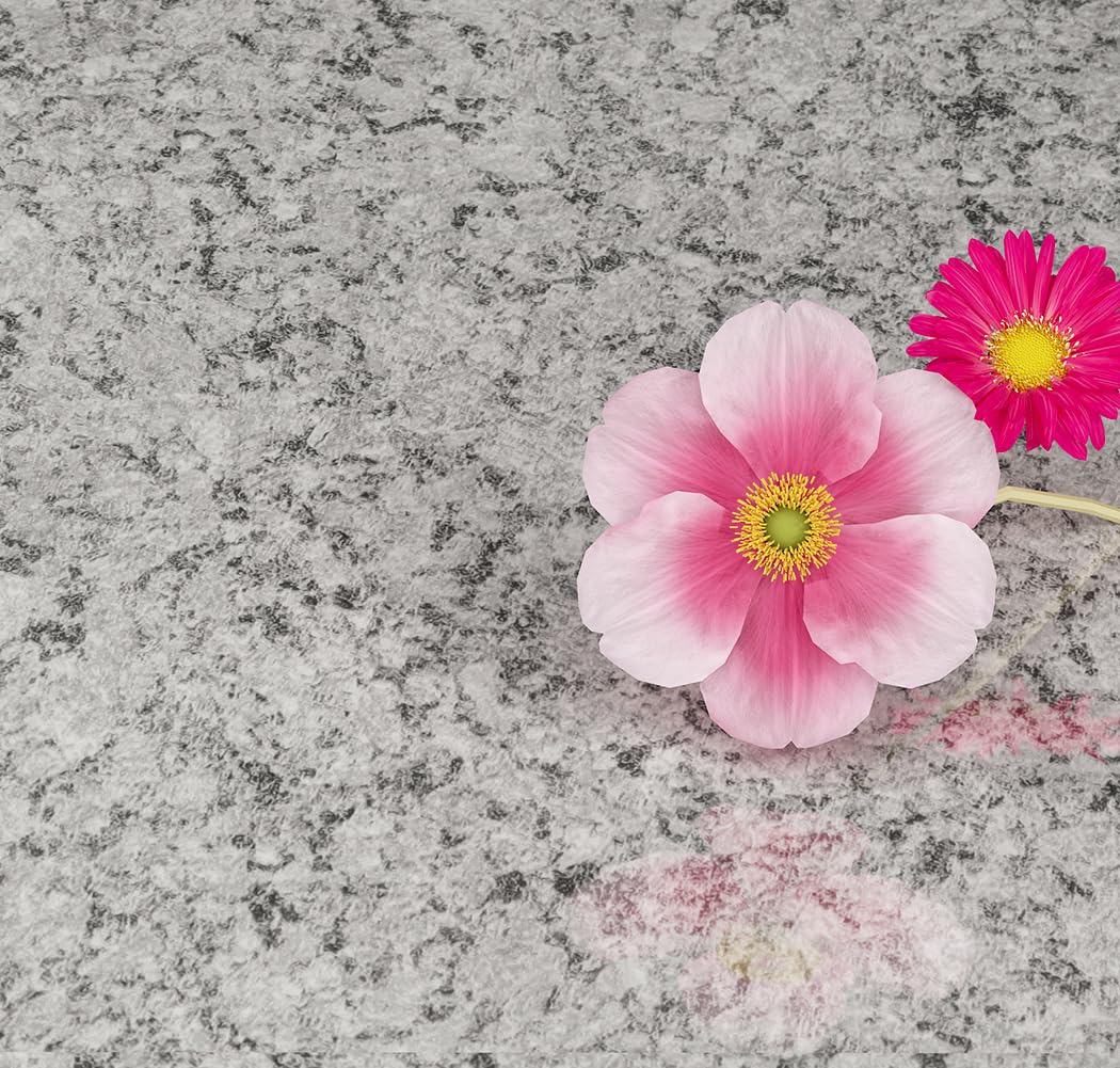 Livelynine Granite Countertop Contact Paper - Waterproof Self-Adhesive Marble Vinyl Wrap (15.8x78.8 Inch) | Peel & Stick for Kitchen Countertops, Bathroom Walls, Desk Cover | Easy Removable & Durable Surface Protection