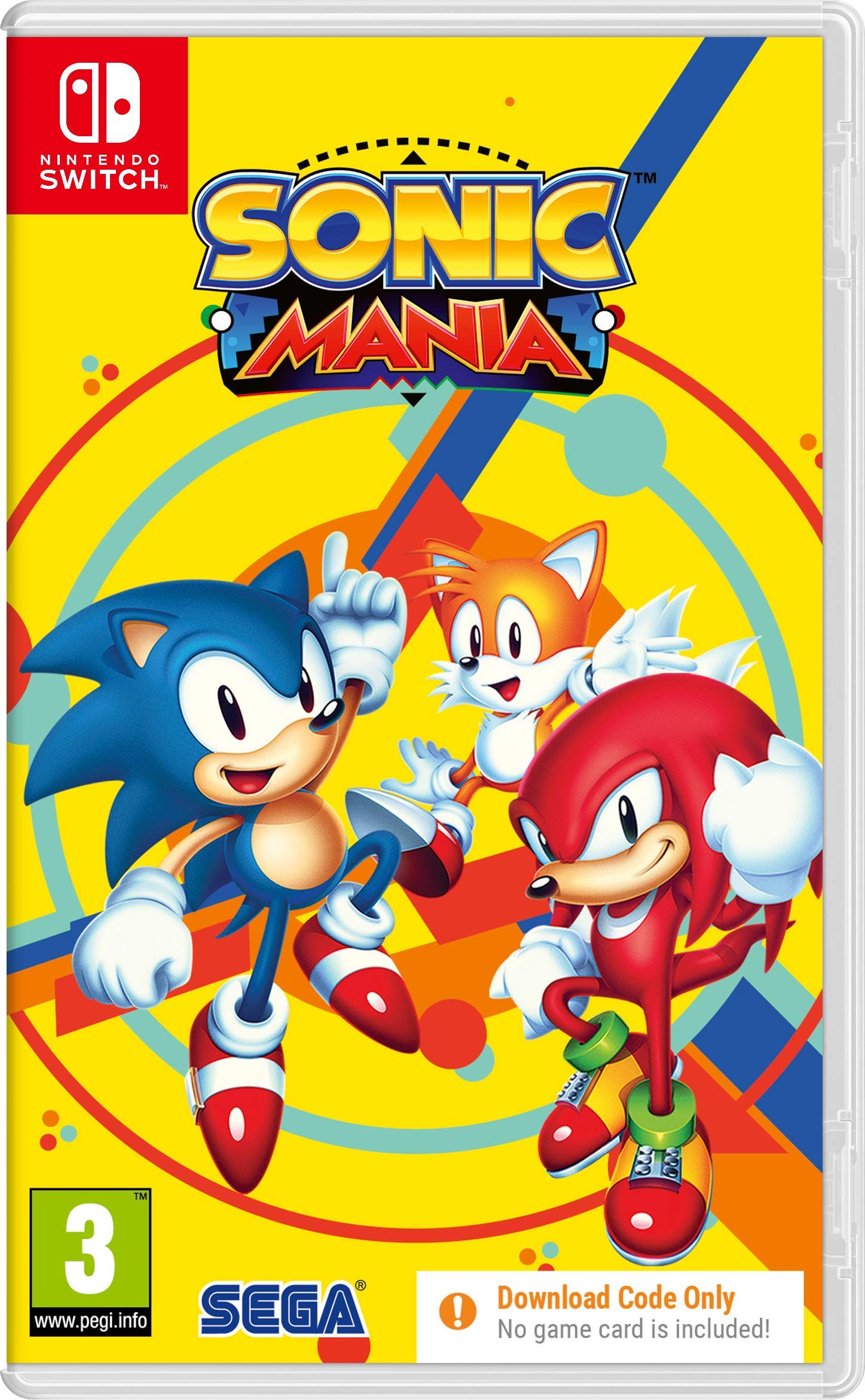 Sonic Mania - Nintendo Switch Game with Code in Box | Fast-Paced Platformer for Kids & Adults | Perfect for Gaming Parties & Family Fun