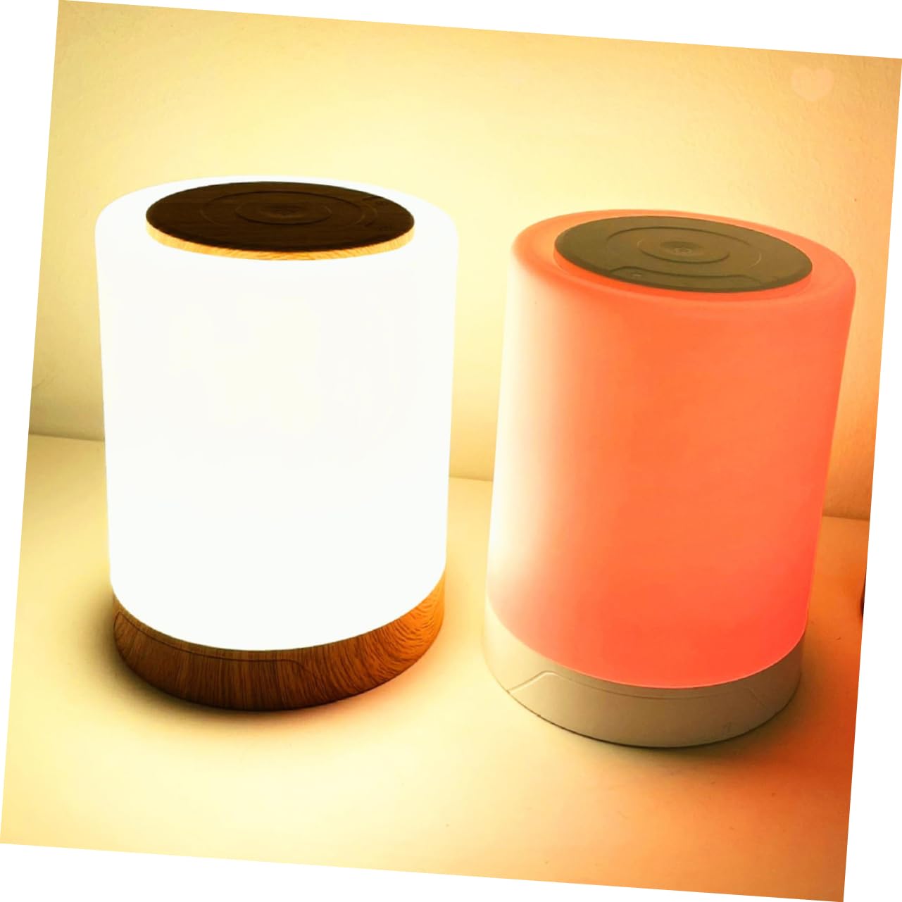 Artibetter Colorful LED Night Light - Dimmable Table Lamp for Kids, Nursery, Bedroom & Tent - Soft Glow for Sleep, Reading & Relaxation
