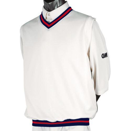 Gunn & Moore Teknik Trimmed Junior Cricket Slipover - Lightweight Cricket Vest for Youth Players - Perfect for Training & Matches
