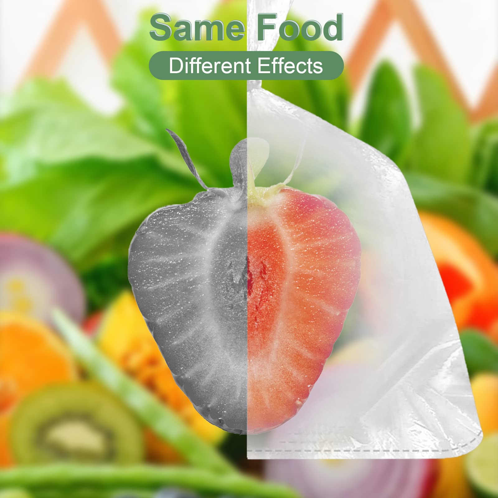 Eco-Friendly Clear Plastic Produce Bags for Food Storage - 12x16 Inches, 350 Bags on a Roll - Perfect for Fruits, Vegetables & Meal Prep | Ideal for Grocery Shopping, Farmers Markets & Kitchen Organization