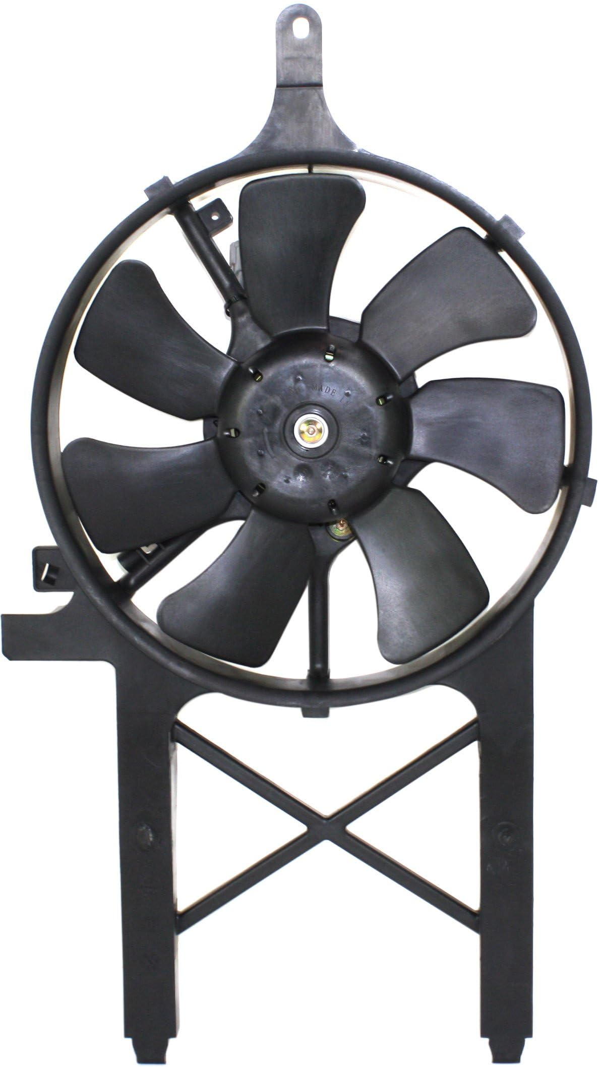 Go-Parts A/C Condenser Fan Assembly Replacement for Nissan Xterra 2005-2015 & Frontier 2005-2021 - Direct Fit Cooling System Part for Hot Weather & Off-Road Adventures
