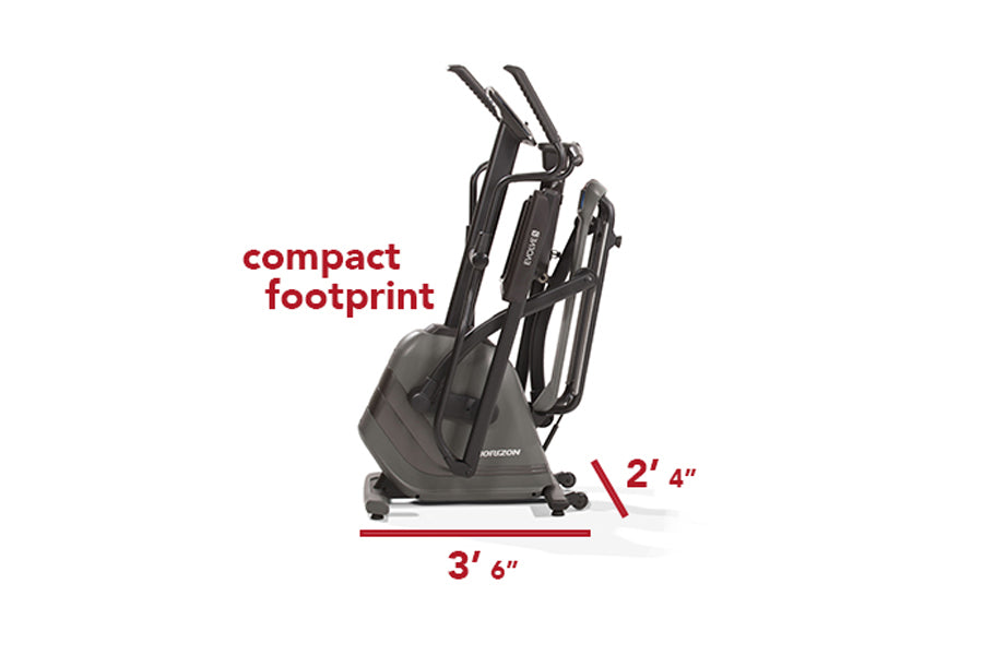 Horizon Evolve 3 Elliptical Machine - Low Impact Cardio Trainer for Home Gym | Perfect for Small Spaces & Full Body Workouts | Summer Sale $50 Off