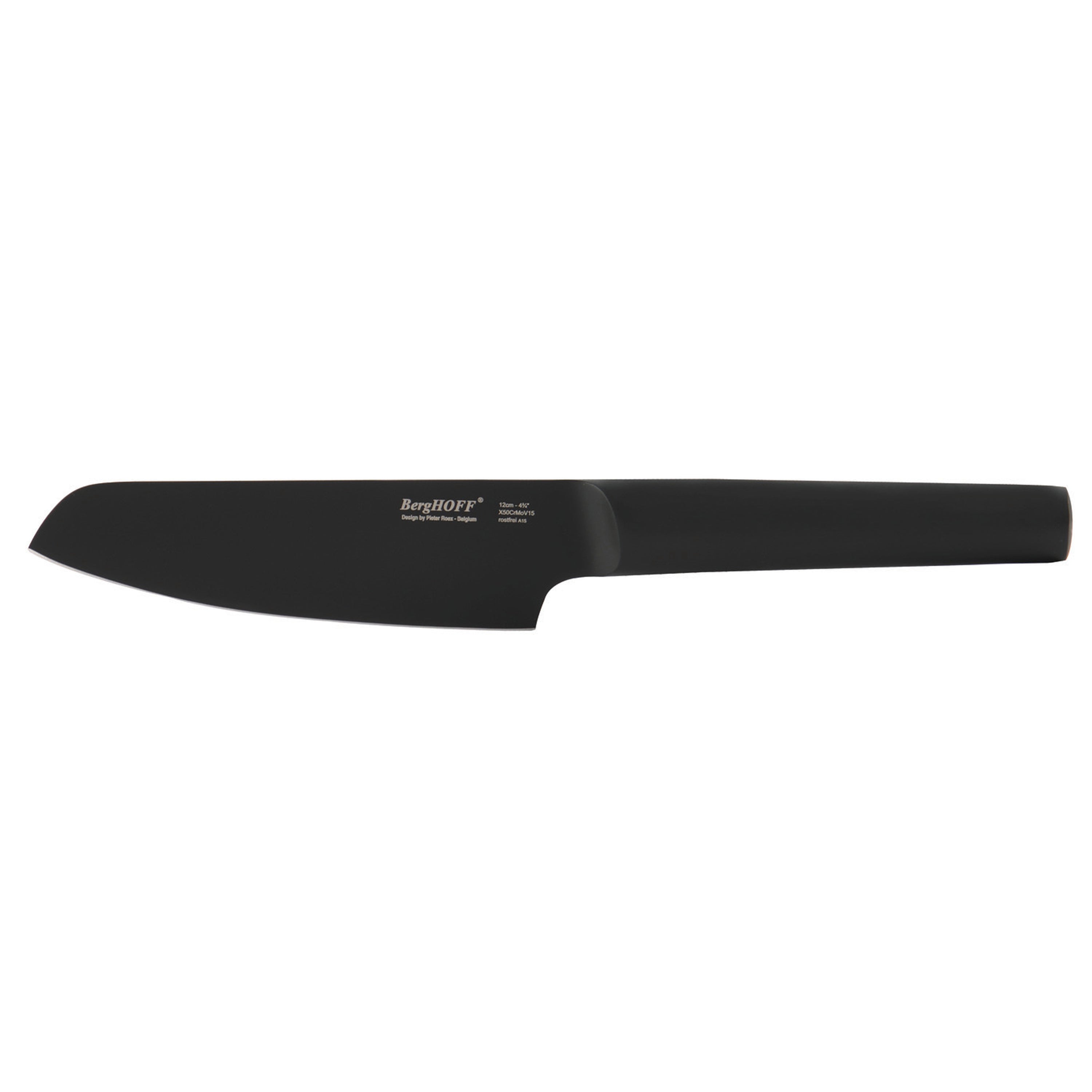 BergHOFF Ron 4.7-Inch Nonstick Vegetable Knife - Black - Perfect for Slicing, Dicing, and Chopping Fruits & Vegetables in the Kitchen