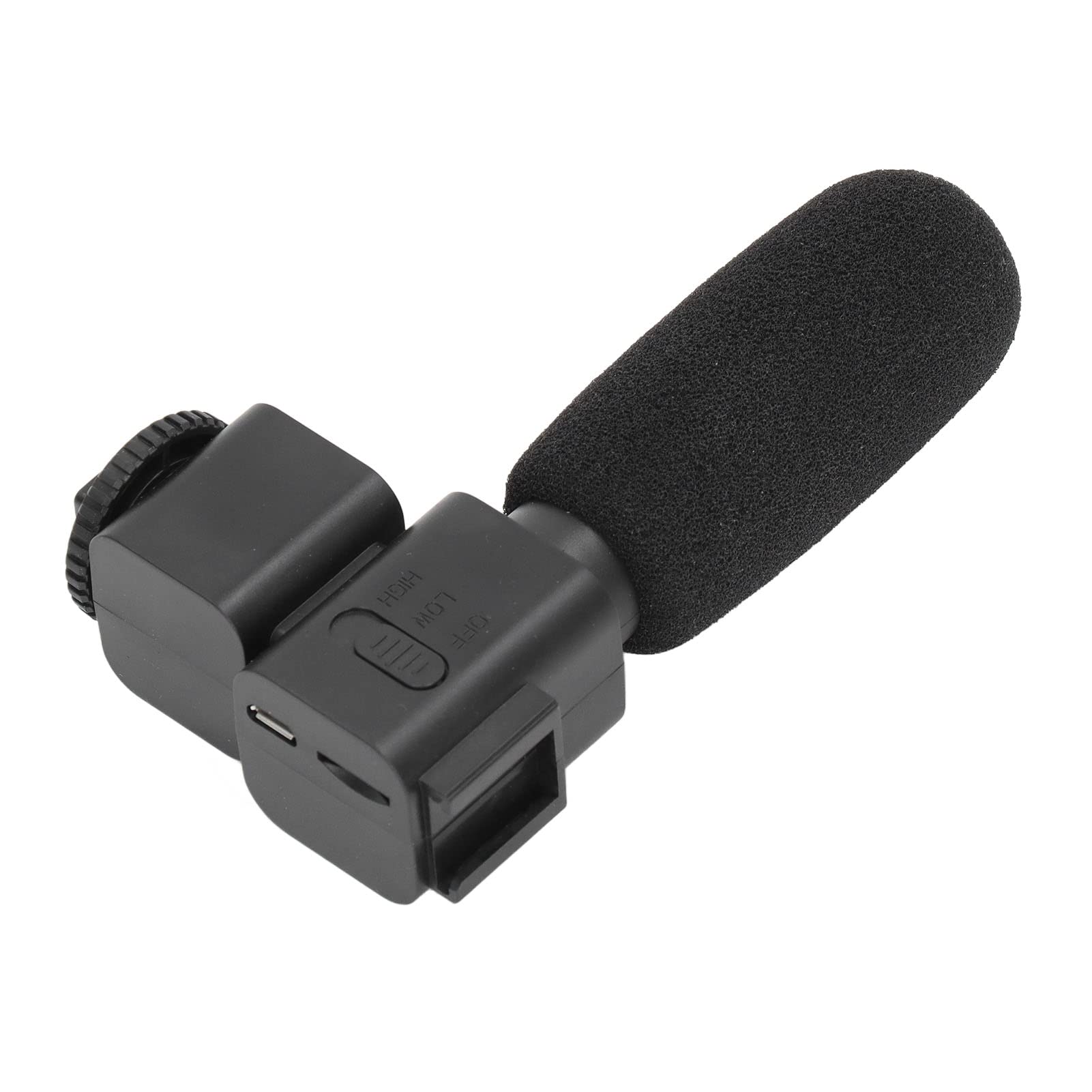 ASHATA Universal Camera Microphone - Professional Unidirectional Stereo Mic with Shock Mount for Studio Recording, Podcasting, Streaming & YouTube Videos | Perfect for Vloggers, Content Creators & Home Studios