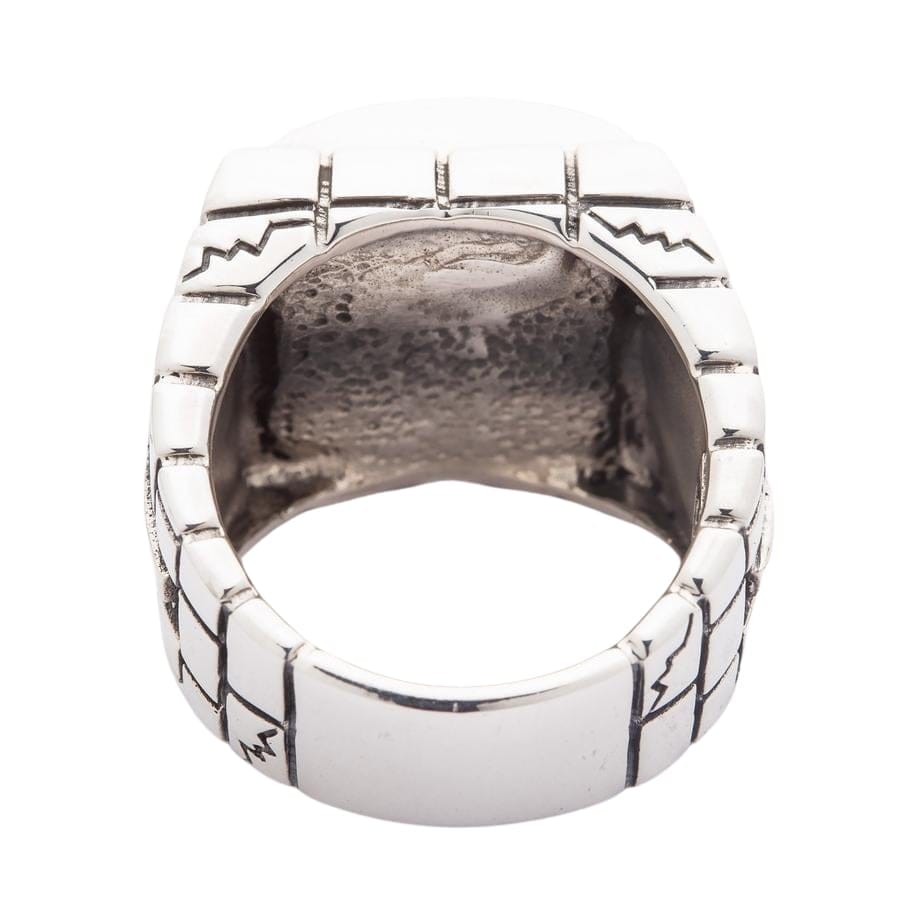 Gothic Skull Ring for Men - Sterling Silver Punk Jewelry - Perfect for Halloween, Biker Gangs & Rock Fashion Accessories