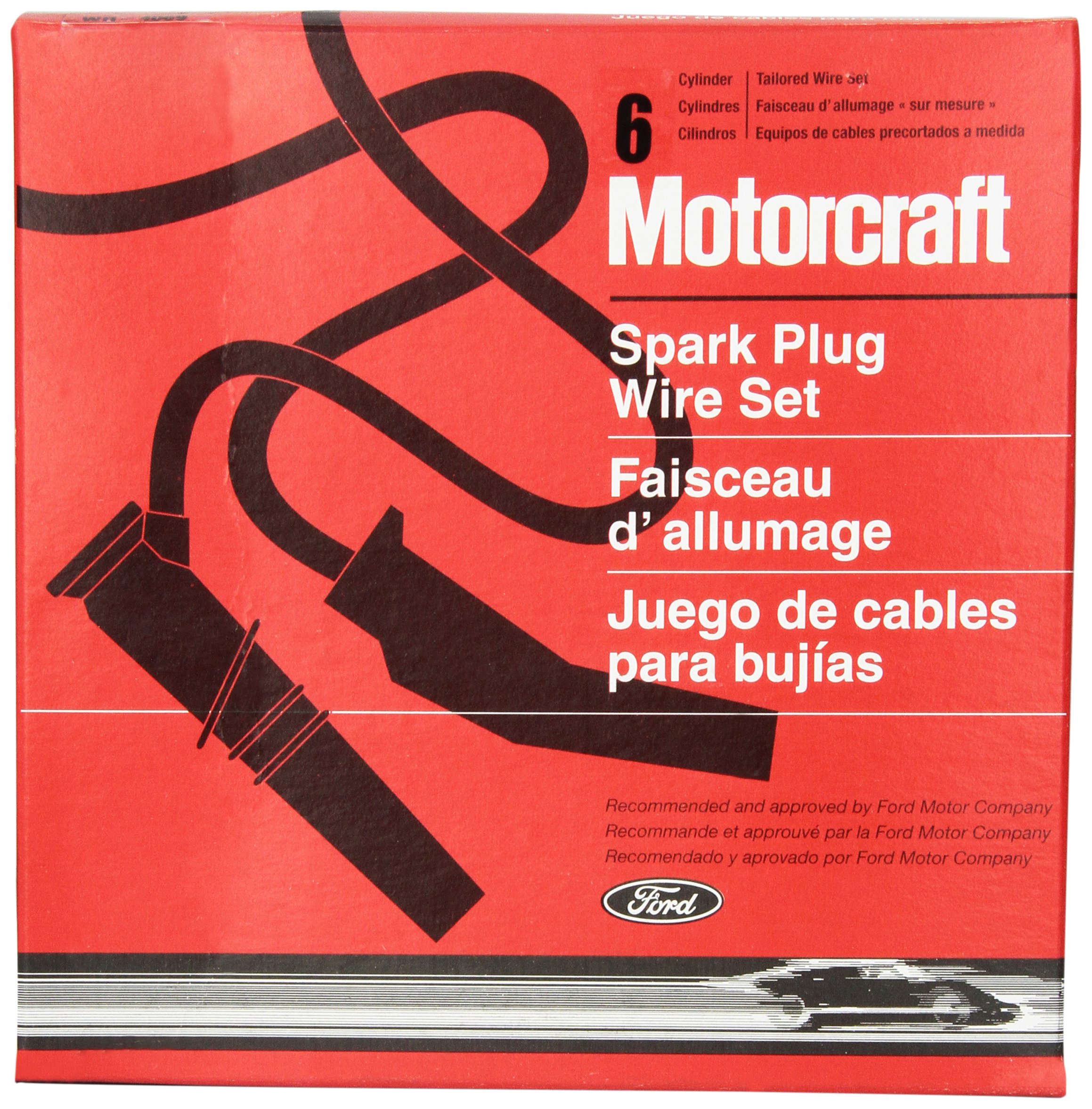 Motorcraft WR4069 Ignition Wire Set - High Performance Spark Plug Wires for Ford, Lincoln, Mercury Vehicles - Perfect for Engine Tune-Ups & Performance Upgrades