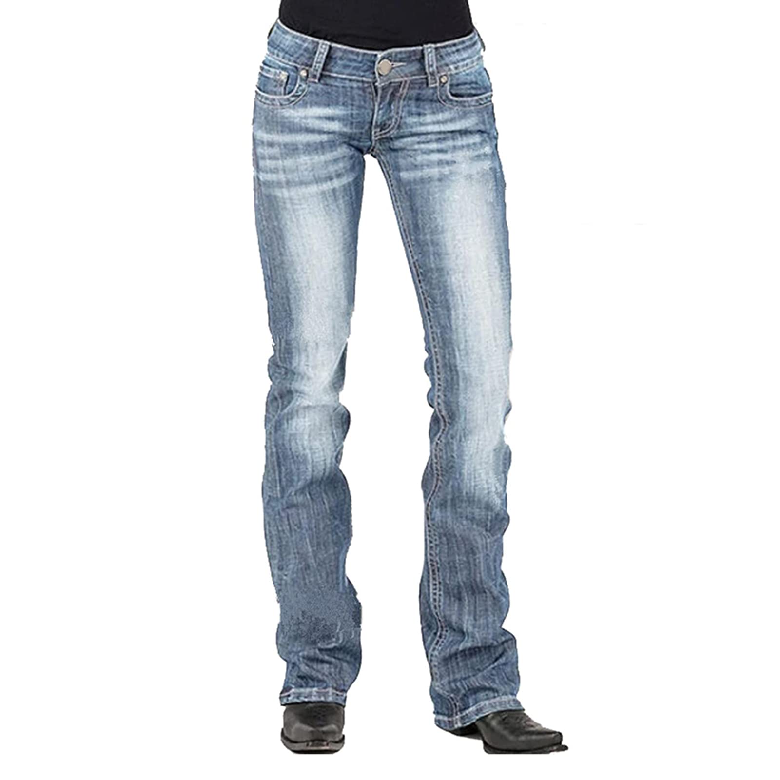 Women's Bootcut Jeans - Stretch Denim Pants with Comfort Fit & Flattering Silhouette | Perfect for Casual Wear, Work & Night Out