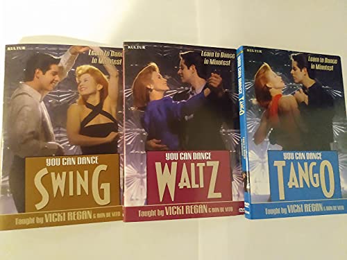 Vicki Regan & Ron De Vito You Can Dance 3 DVD Set - Learn Waltz, Tango & Swing for Beginners to Advanced - Perfect for Weddings, Parties, Social Events & Ballroom Dance Classes