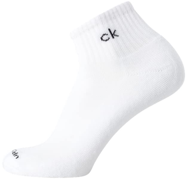 Calvin Klein Men's Performance Cushioned Quarter Socks - 12 Pack Breathable Athletic Ankle Socks for Running, Gym & Casual Wear (Sizes 7-12) - Comfortable Everyday Socks for Workouts & Daily Use
