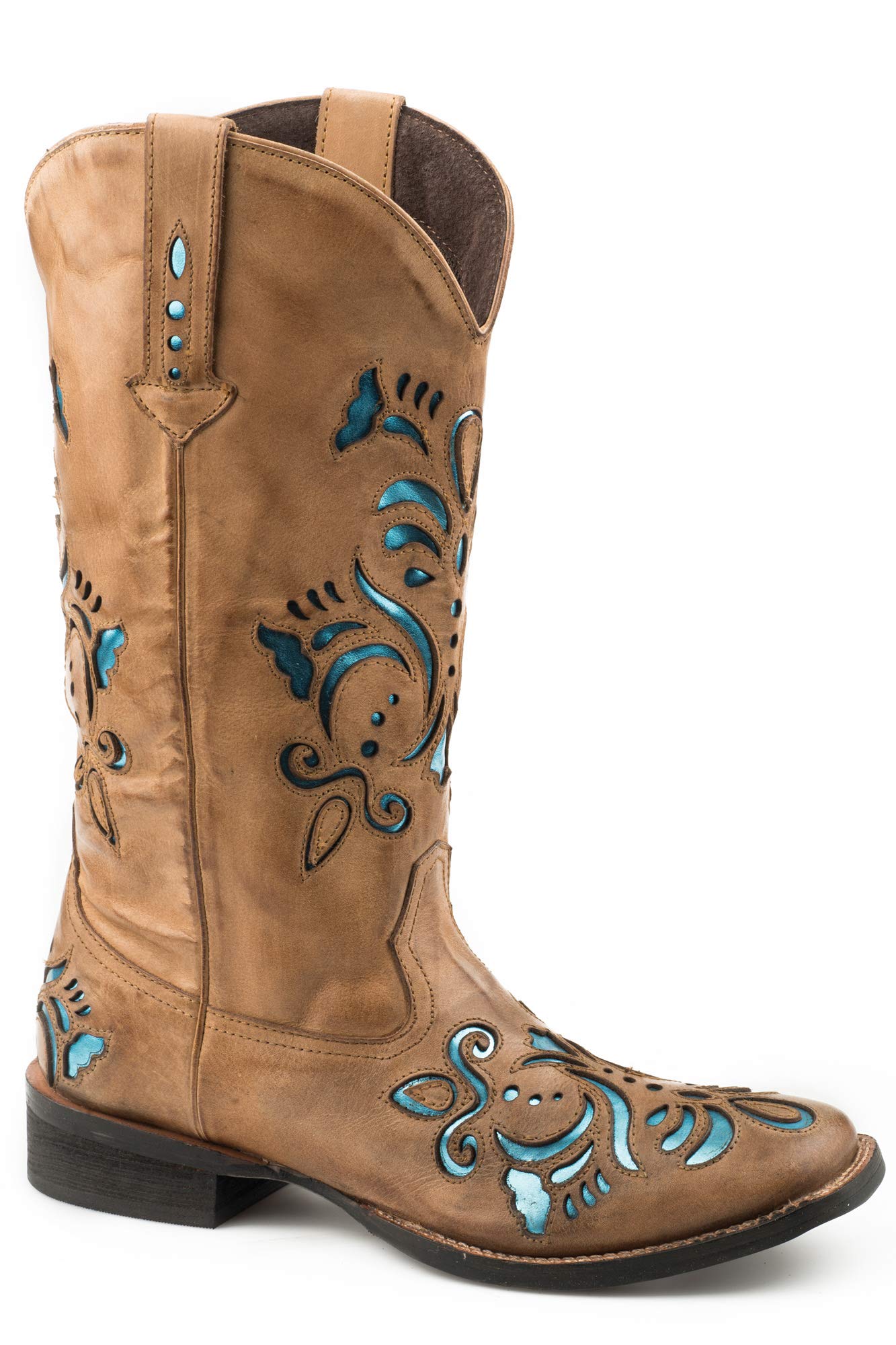 ROPER Women's Belle Underlay Boots - Comfortable Western Cowgirl Boots for Riding, Dancing & Everyday Wear
