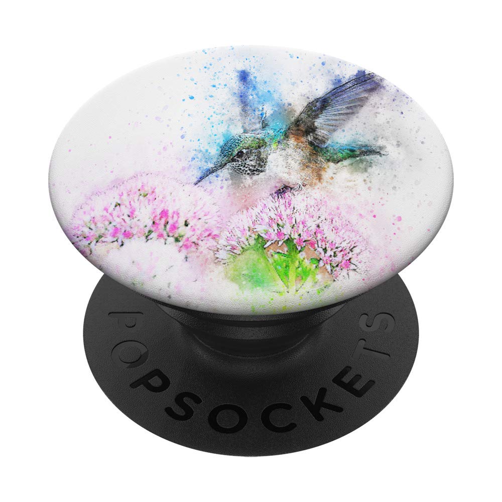 Psychedelic Abstract Watercolor Bird Pet Animal Design PopSockets Swappable Phone Grip for iPhone, Samsung & Tablets - Perfect for Pet Lovers, Art Enthusiasts & Phone Protection