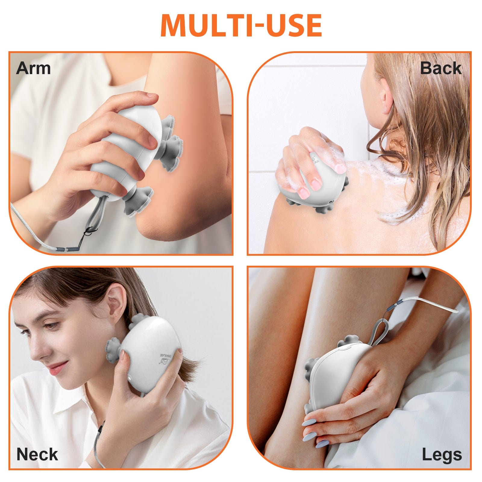 Snailax Cordless Electric Scalp Massager - Portable Head Massager for Relaxation & Stress Relief - Perfect for Home, Office & Travel Use