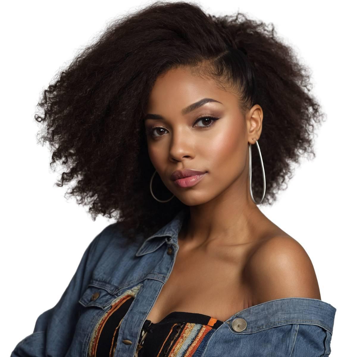 Afro Kinky Curly 100% Human Hair Bundles for Black Women | Natural Looking Weave & Extensions | Perfect for Protective Styles, Braids & Wig Making