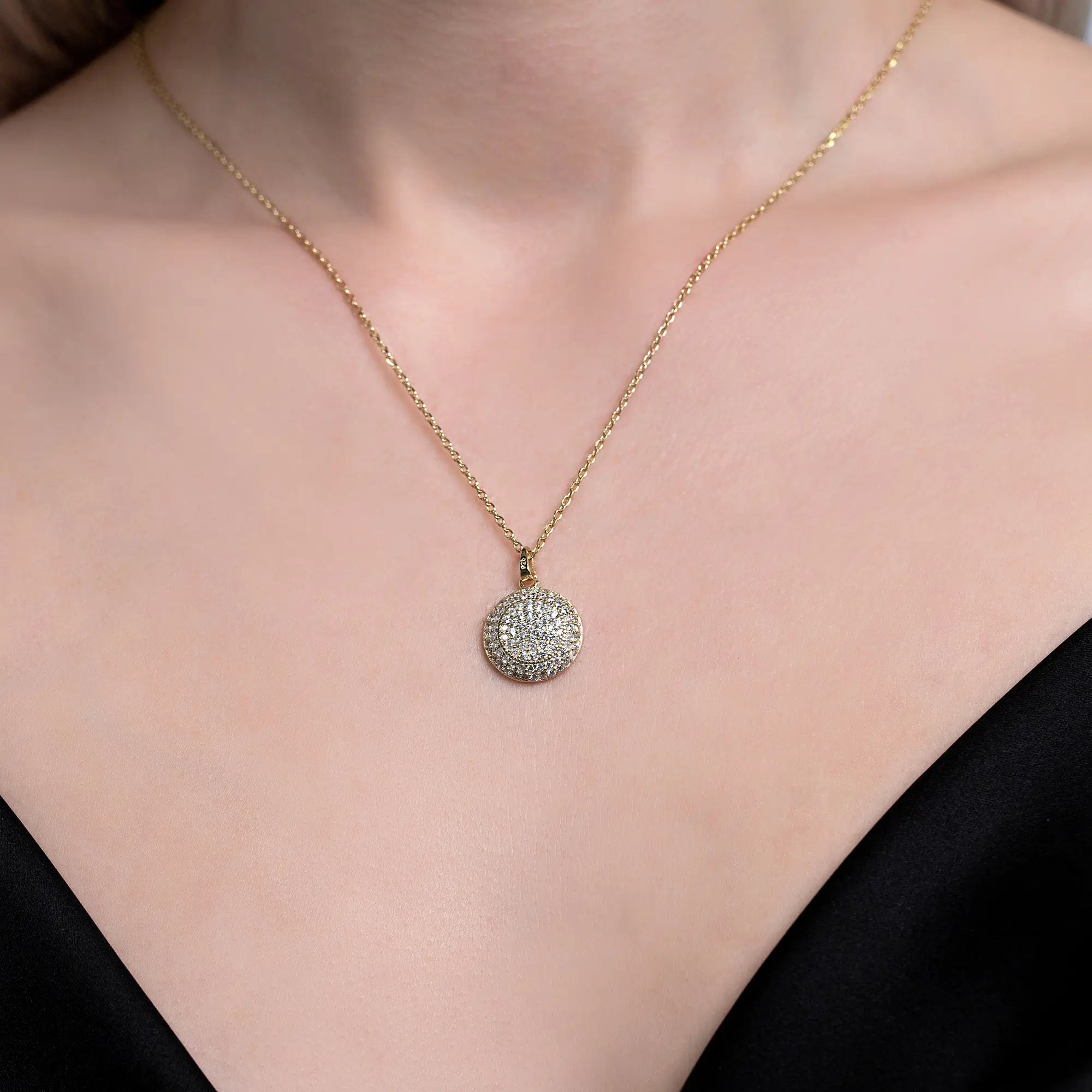 14K Gold Coin Necklace for Women - Elegant Pendant Jewelry Gift for Birthday, Anniversary & Valentine's Day | Perfect for Layering, Everyday Wear & Special Occasions