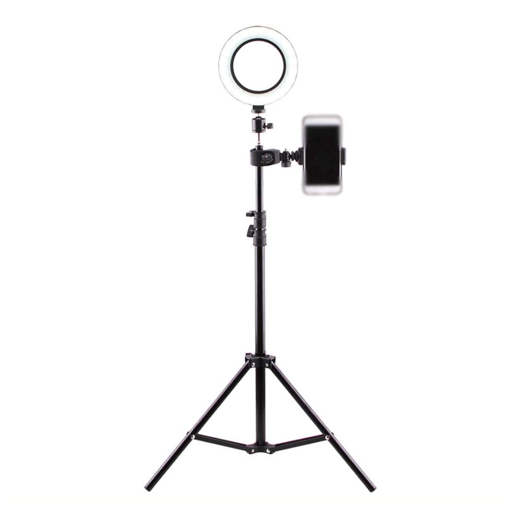 10.2 Inch Selfie Ring Light with Tripod Stand & Phone Holder - Dimmable LED Beauty Ring Light for Makeup, Photography, Vlogging & Live Streaming - Perfect for YouTube, TikTok & Instagram Content Creation (6in Ring, 83in Adjustable Tripod)