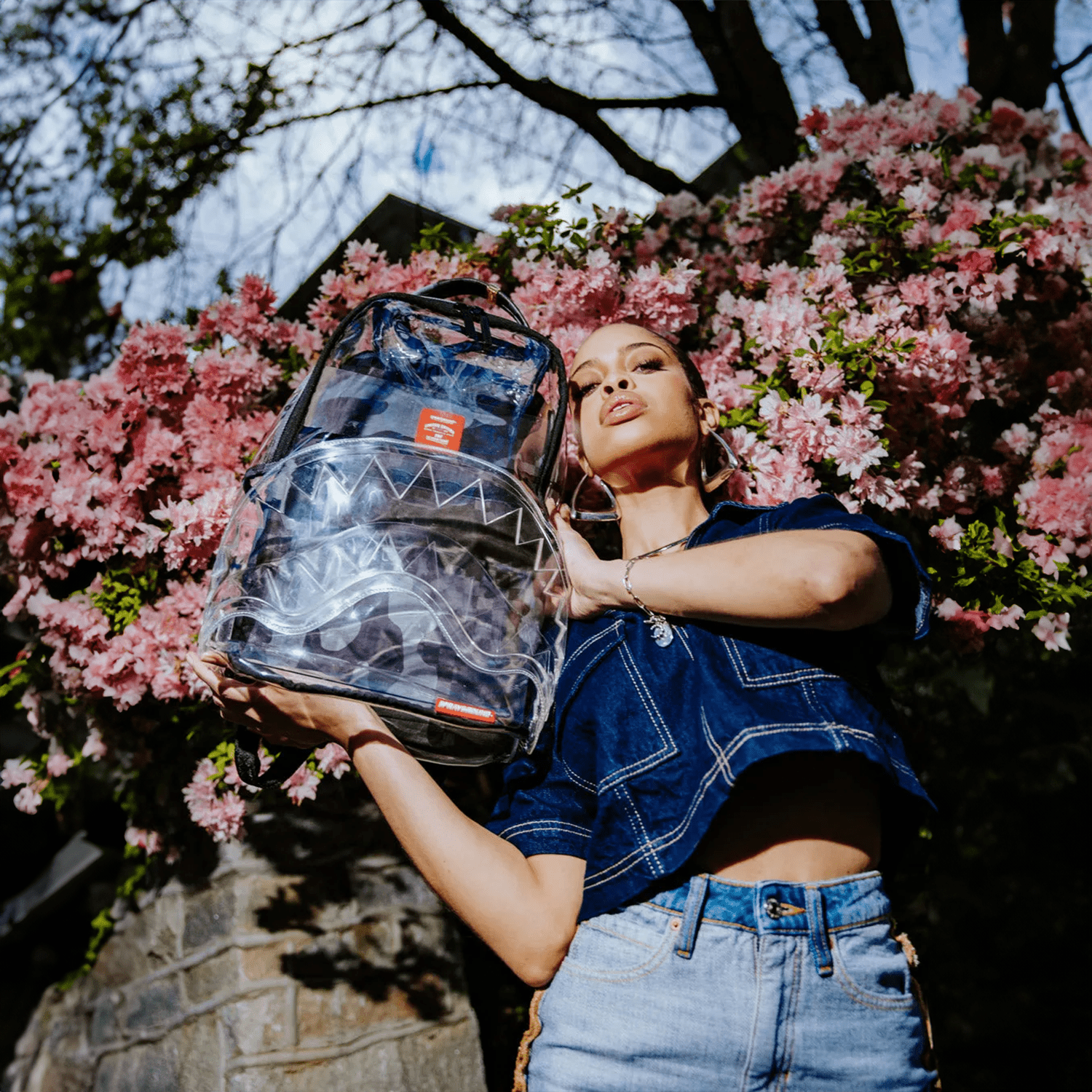 Clear As Night Clear DLX Backpack - Stylish Transparent Backpack for School, Travel & Concerts | Waterproof & Durable See-Through Design