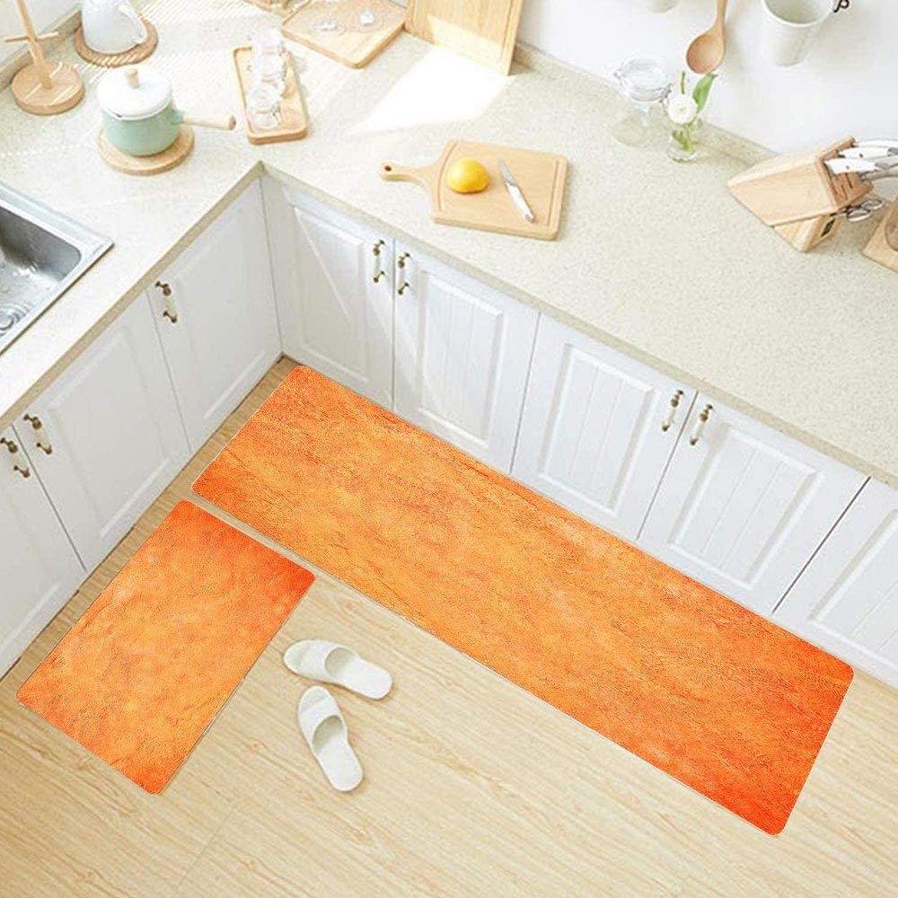 TOMWISH Non-Slip Washable Kitchen Rugs Set - 17