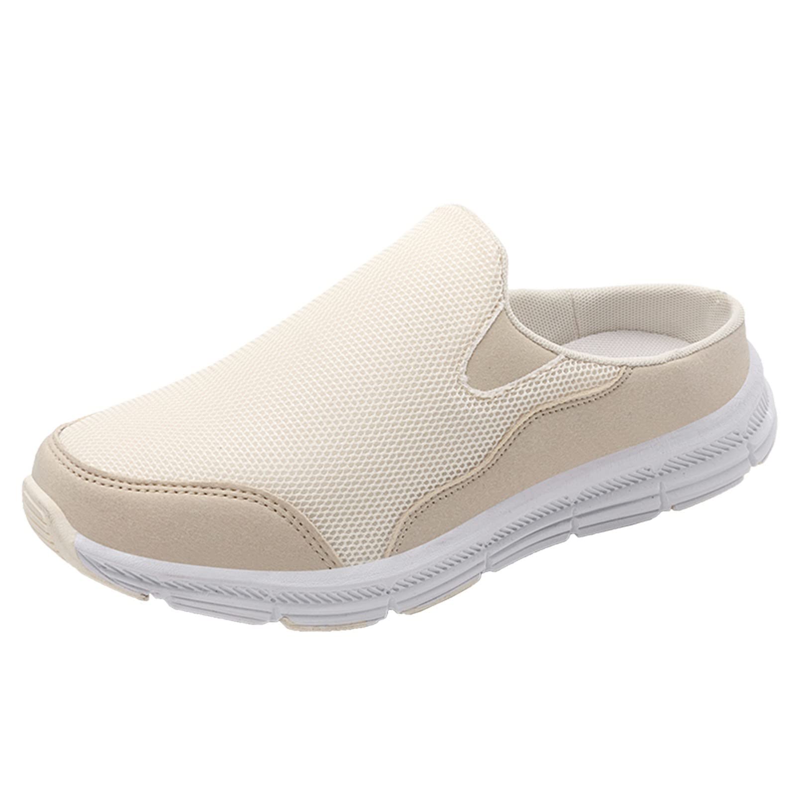 Breathable Mesh Women's Summer Shoes - Non-Slip Casual Low Heel Sneakers for Outdoor Walking & Travel (Size 8.5) | Perfect for Beach, Park, and Daily Errands
