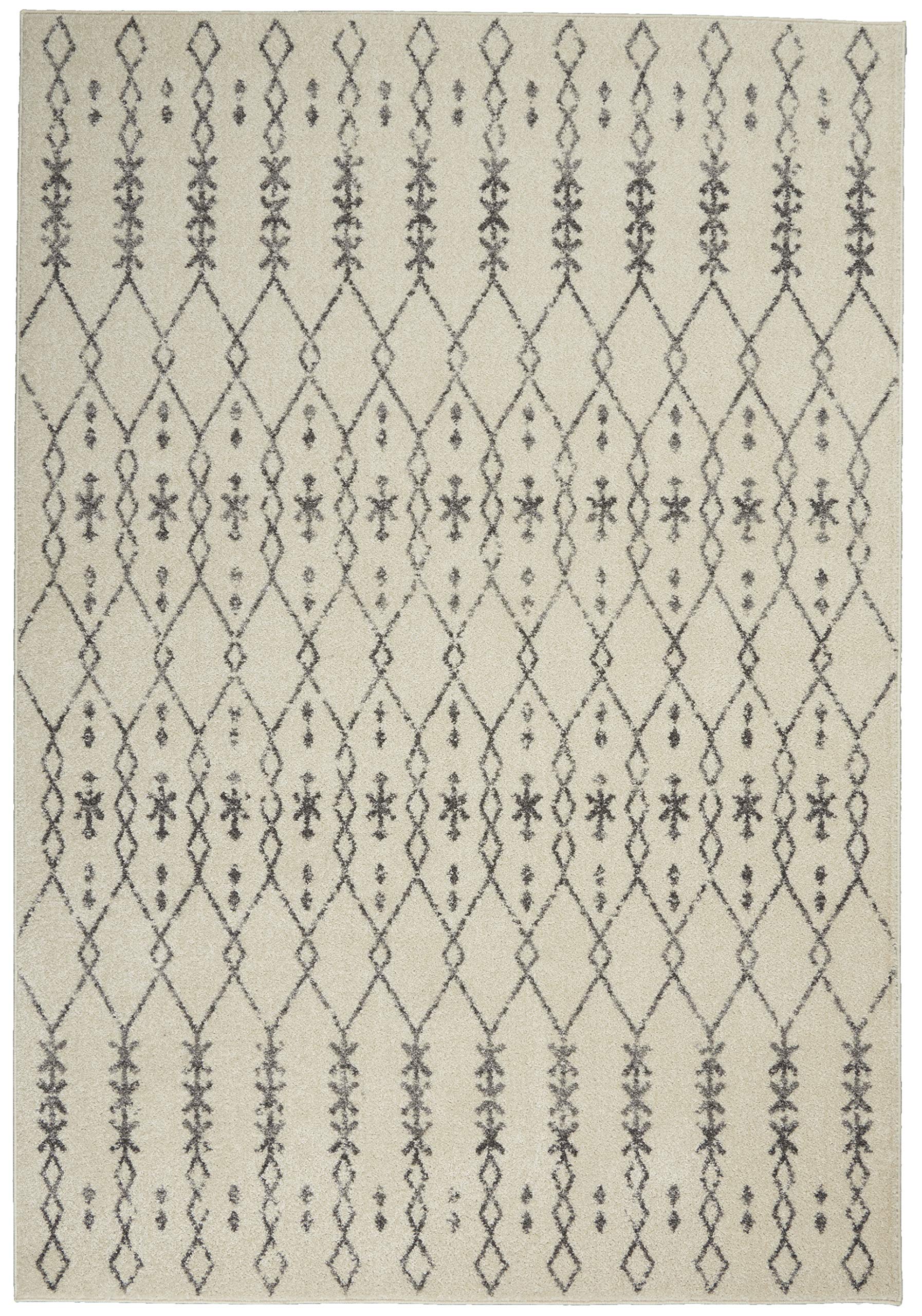 Nourison Passion Transitional Ivory/Grey 5'3