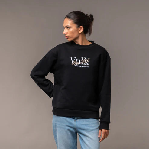 Unisex Vulk Billboard Crew Neck Sweatshirt - Black | Comfortable & Stylish Pullover for Casual Wear, Street Fashion & Everyday Outfits