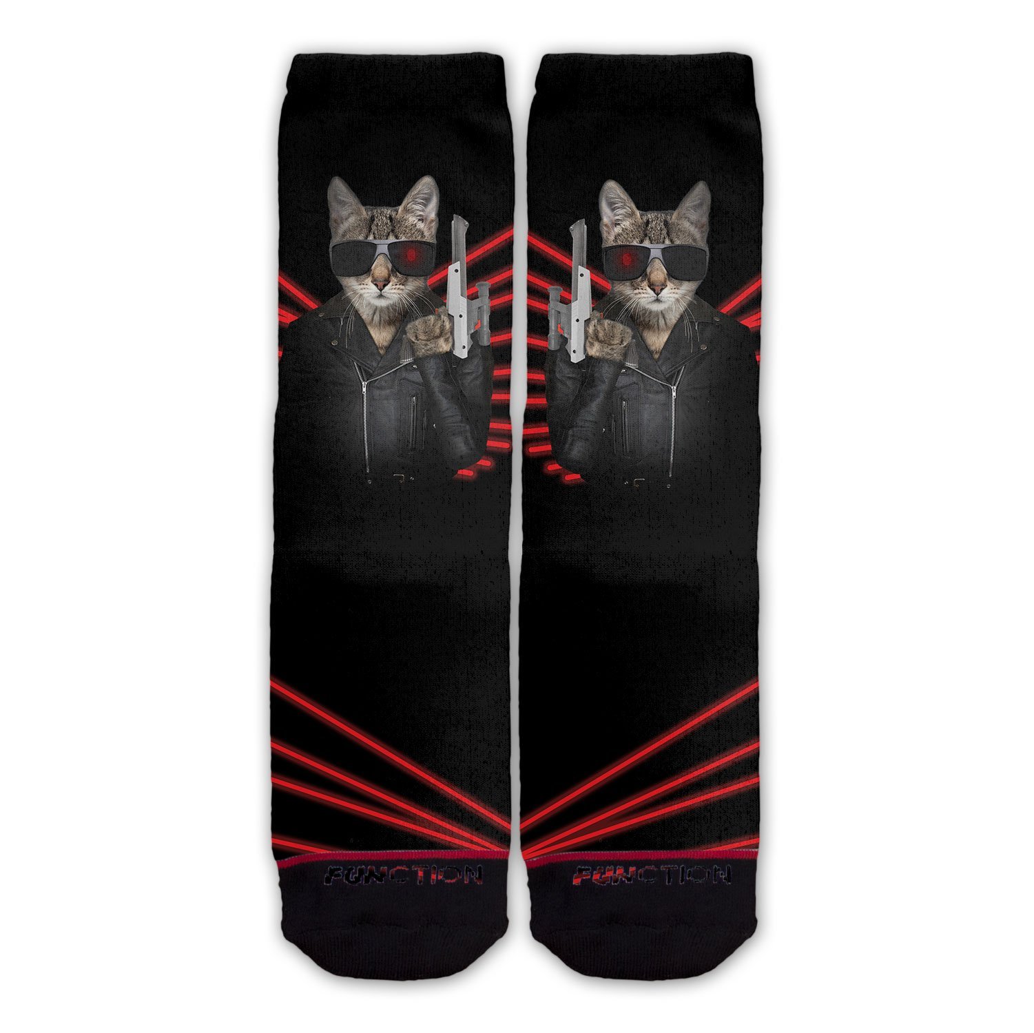 Exterminator Cat Fashion Socks - Cute Cartoon Pest Control Socks for Women & Men - Perfect for Halloween, Cosplay, and Funny Gift Giving