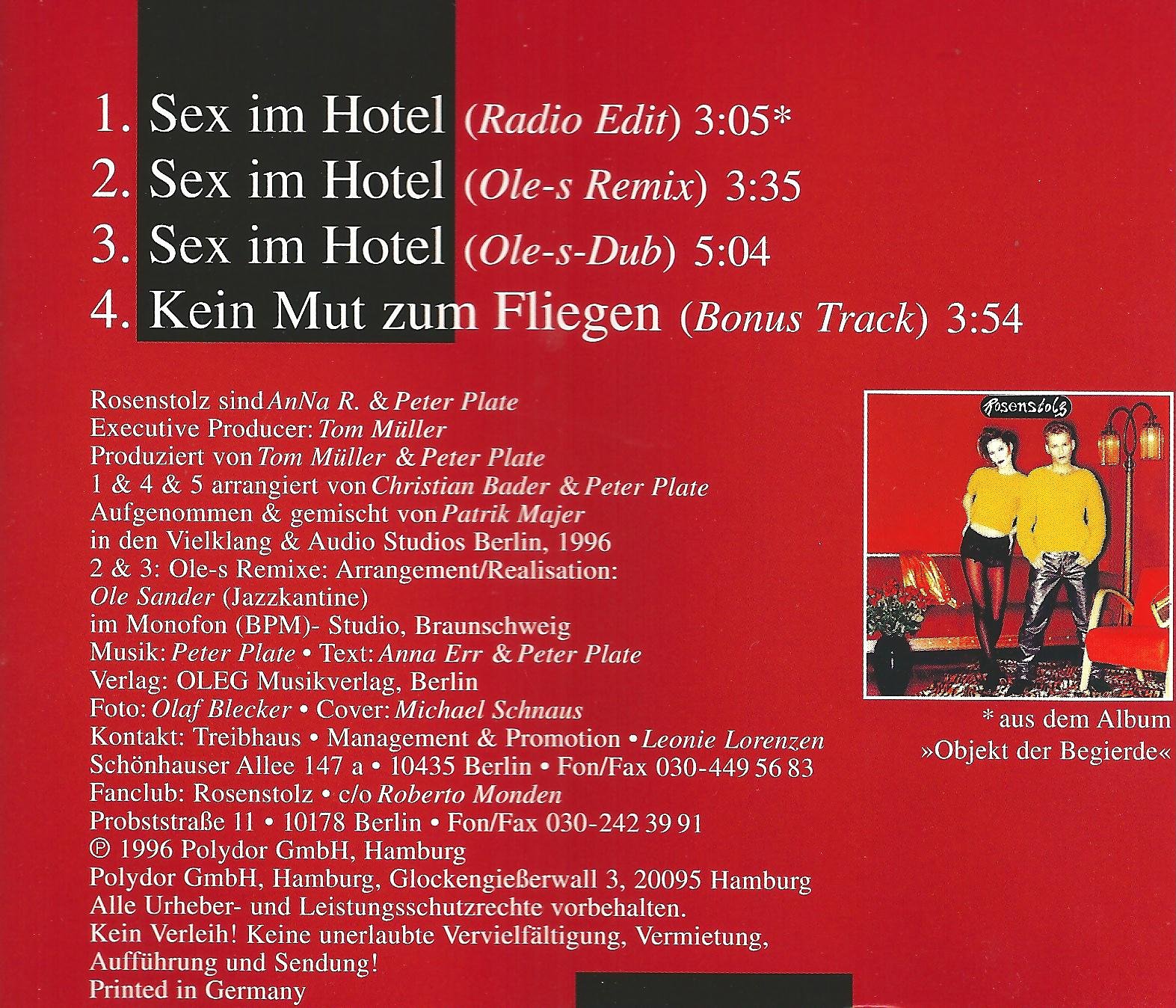 Sex in the Hotel [Single-CD] - Romantic Music for Couples, Date Nights & Relaxing Getaways