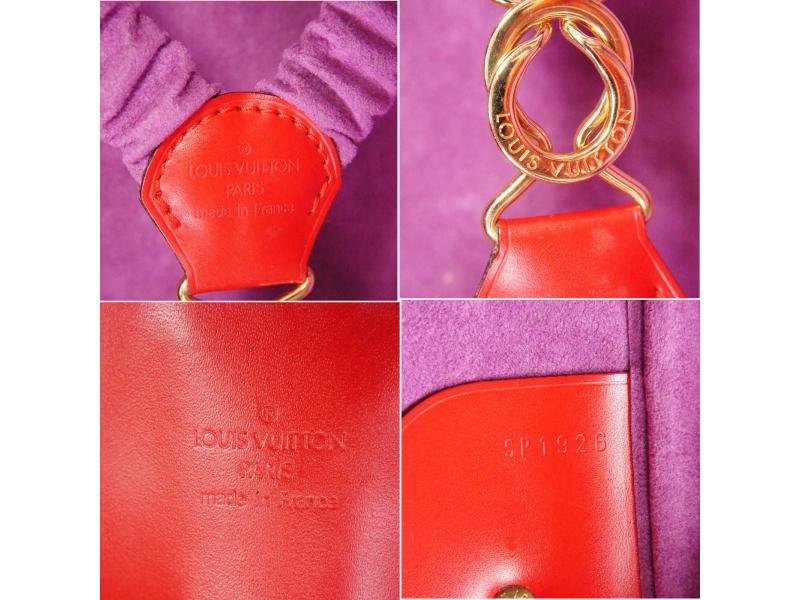 Authentic Pre-Owned Louis Vuitton Epi Leather Red Rouge Castillan Sirius 55 Suitcase Luggage - Vintage Luxury Travel Bag for Business Trips & Vacations
