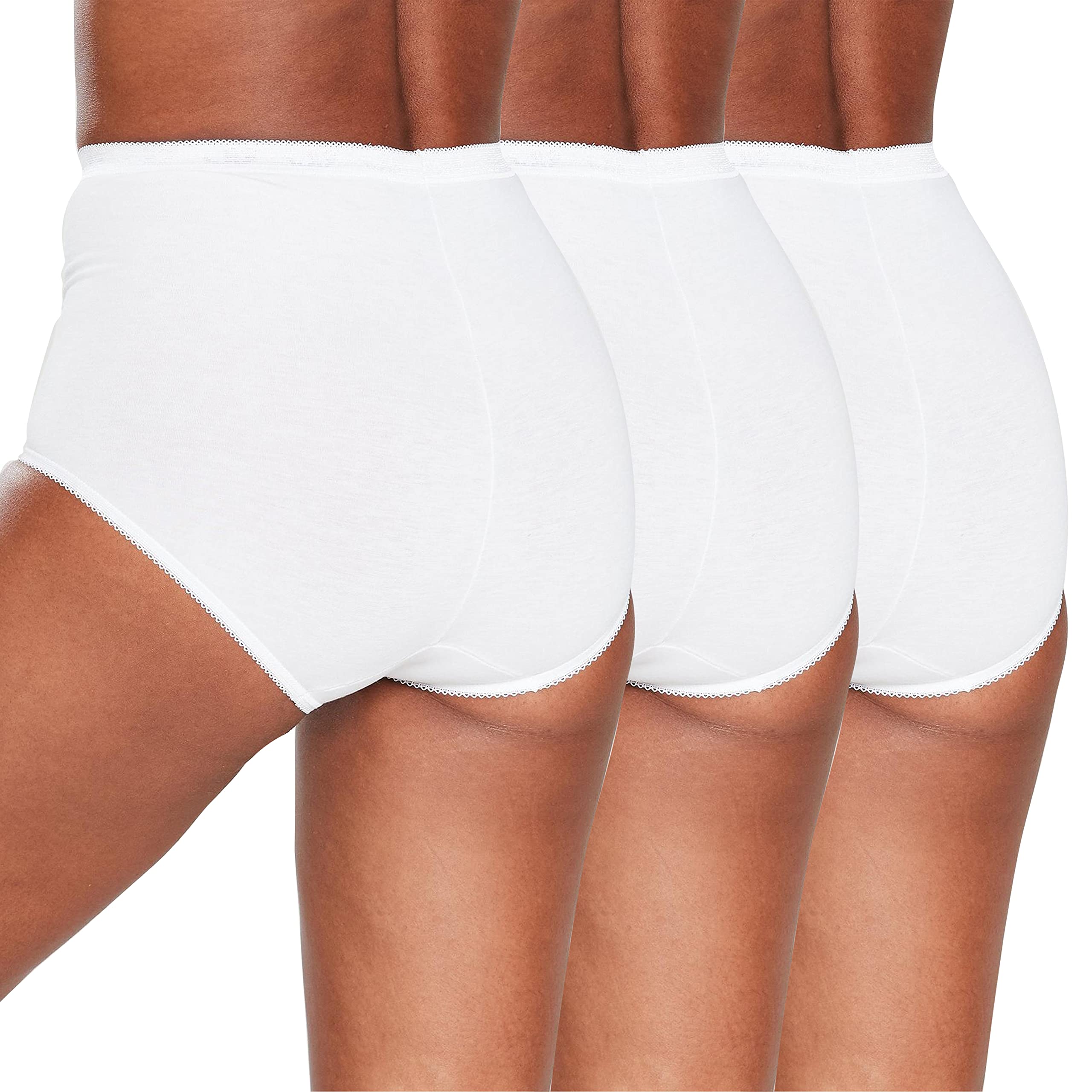 6 Pack Women's Cotton High Waist Underwear - Soft Full Coverage Briefs for Everyday Comfort, Sports & Sleep - Multipack of 6 Basic Panties (Sizes 12-24) | Perfect for Workouts, Lounging & Nightwear