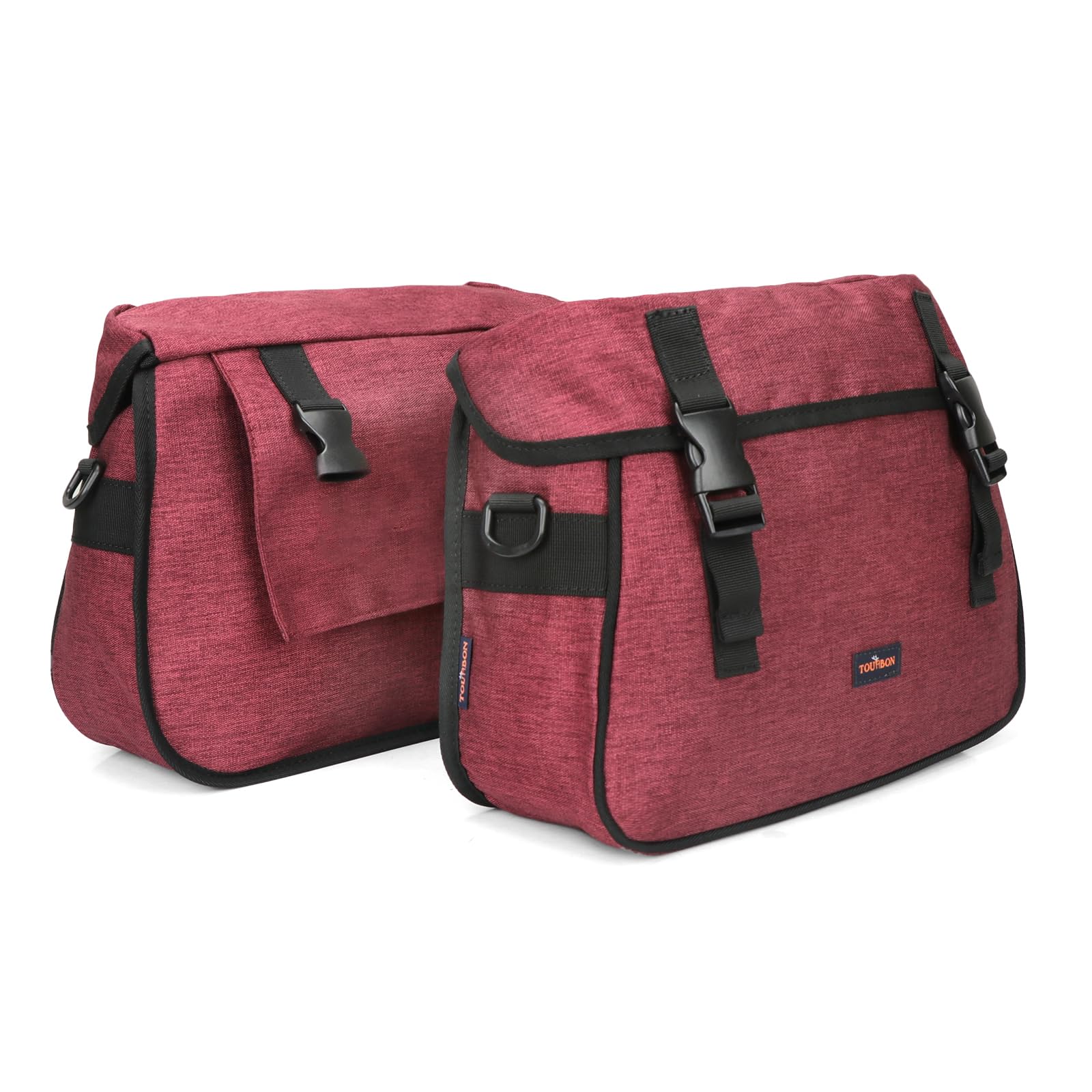 TOURBON Waterproof Bike Seat Bag - Bicycle Pannier with Adjustable Straps for Cycling, Commuting & Outdoor Adventures