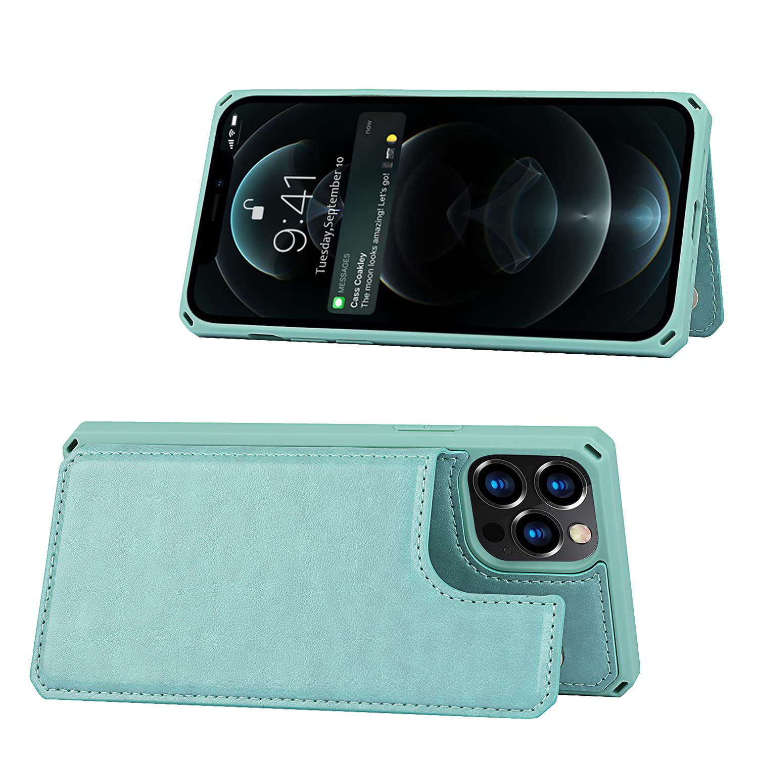 Premium Leather Wallet Case for iPhone 12/12 Pro (6.1