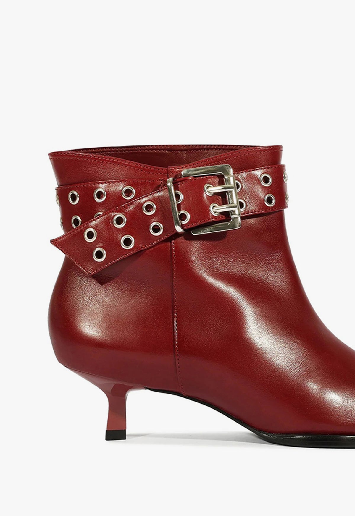 Jess Atanado Women's Leather Booties Low Heel Ankle Boots - Fashionable & Comfortable for Casual Wear, Office, and Night Out
