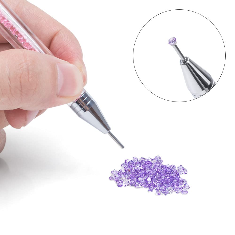 5pcs Double-head Nail Drill Pen for Nail Art - Pink