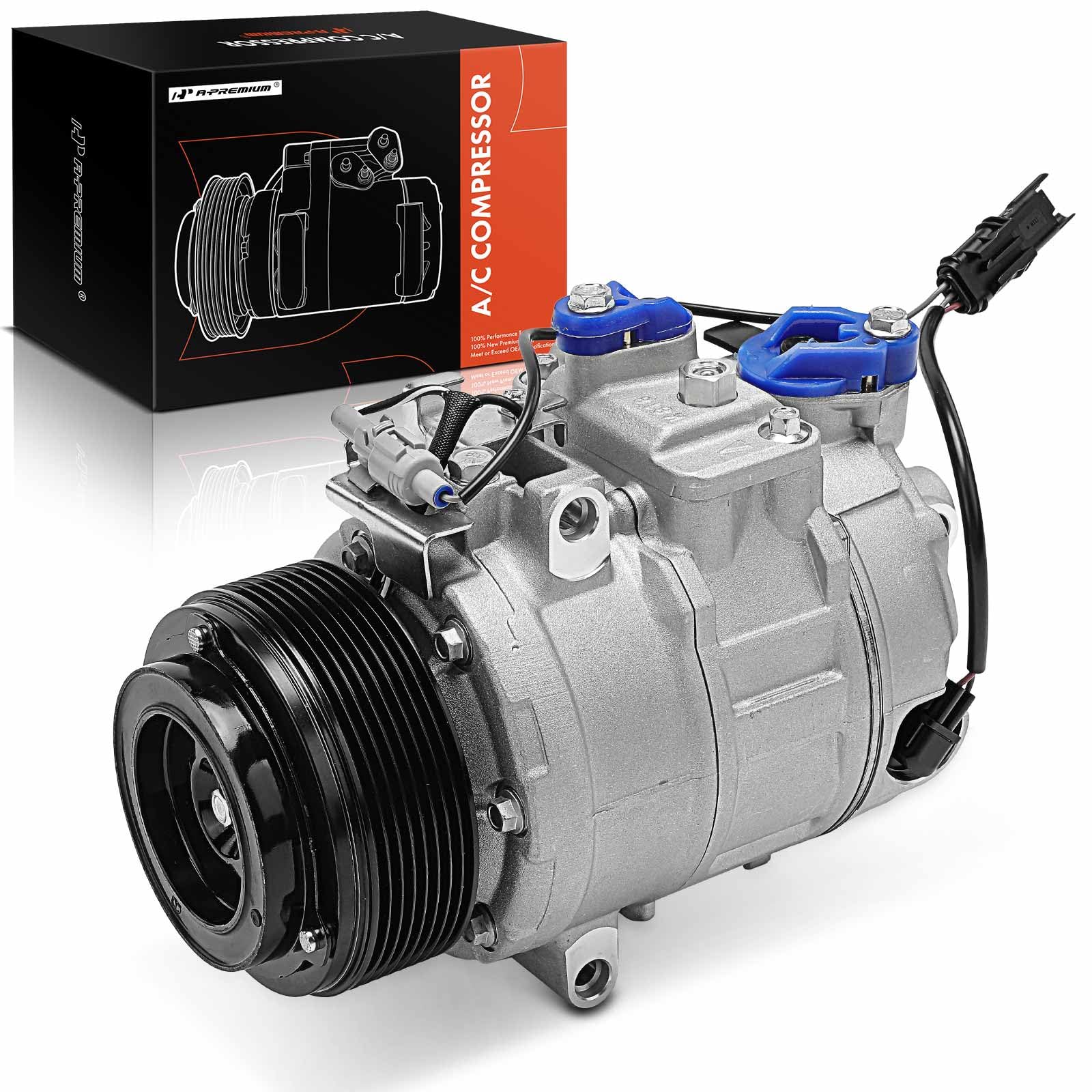Premium AC Compressor with Clutch for BMW 3-Series 335i X5 435i 535i 640i 740i GT xDrive Gran Coupe X6 M2 M235i M3 M4 - High Performance Auto Air Conditioning Replacement Part for Smooth Cooling in Summer Driving