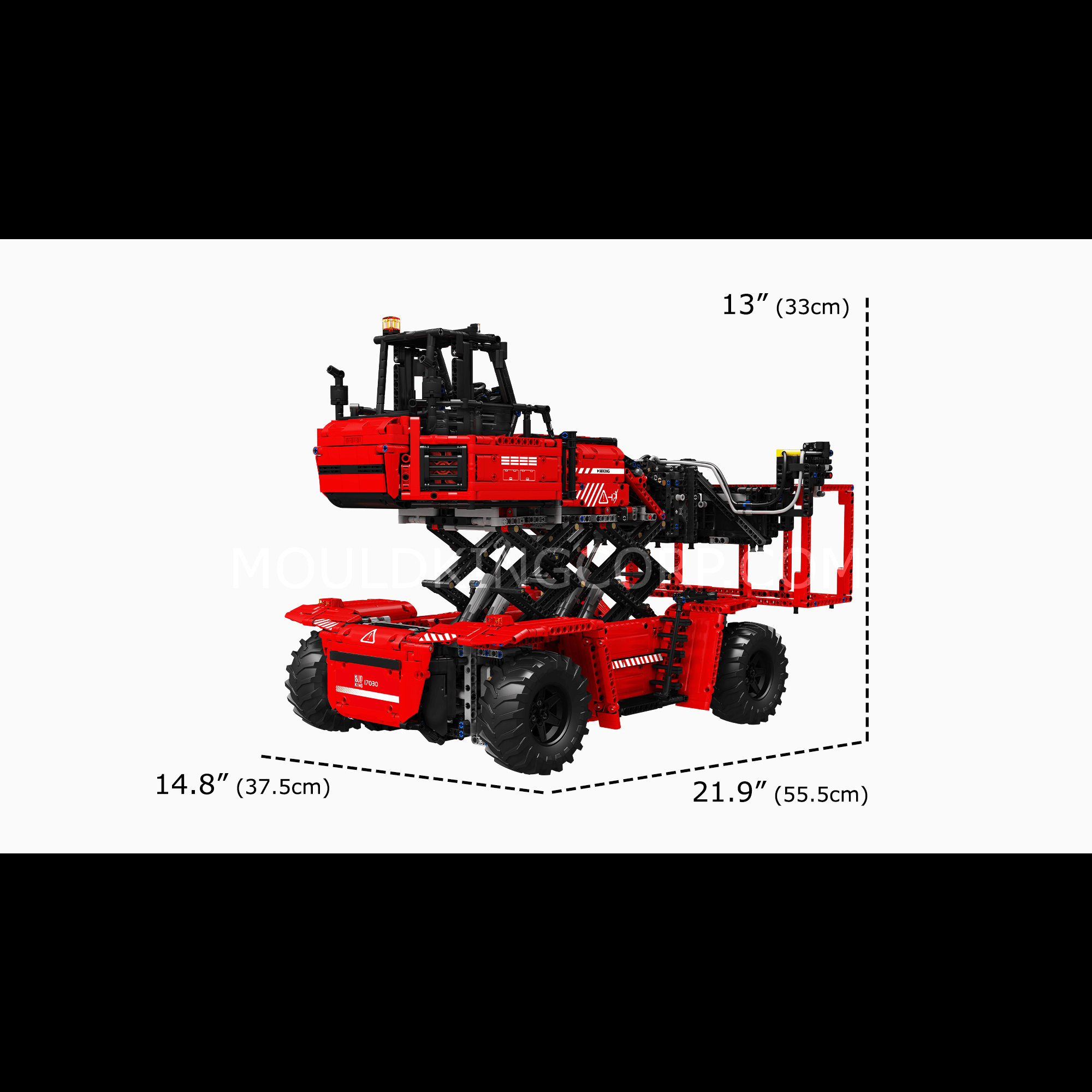 MOULD KING 17029/17030 Remote Control Container Forklift Building Set - 4,878 PCS STEM Toy for Adults & Kids | Construction Model Kit for Collectors, DIY Enthusiasts | Perfect for Home Display, Office Decor & Engineering Education