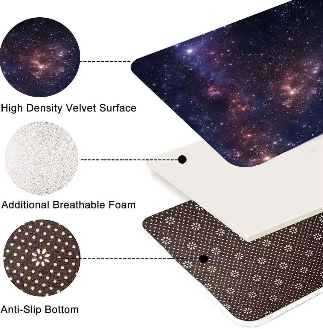 3D Galaxy Area Rug - Non-Slip Outer Space Themed Floor Mat for Kids Bedroom, Nursery & Playroom - Soft Crawling Carpet for Boys - Perfect for Dining Room & Kitchen (3'×5') - Ideal for Space-Themed Decor & Child Safety