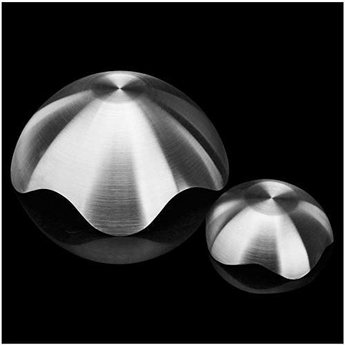 Lotus-Shaped Stainless Steel Fruit Plate & Candy Basket Set - 2 Pack Creative Metal Snack Bowls for Party, Dessert, and Home Storage | Elegant Ceramic Dinnerware & Dip Dishware for Entertaining