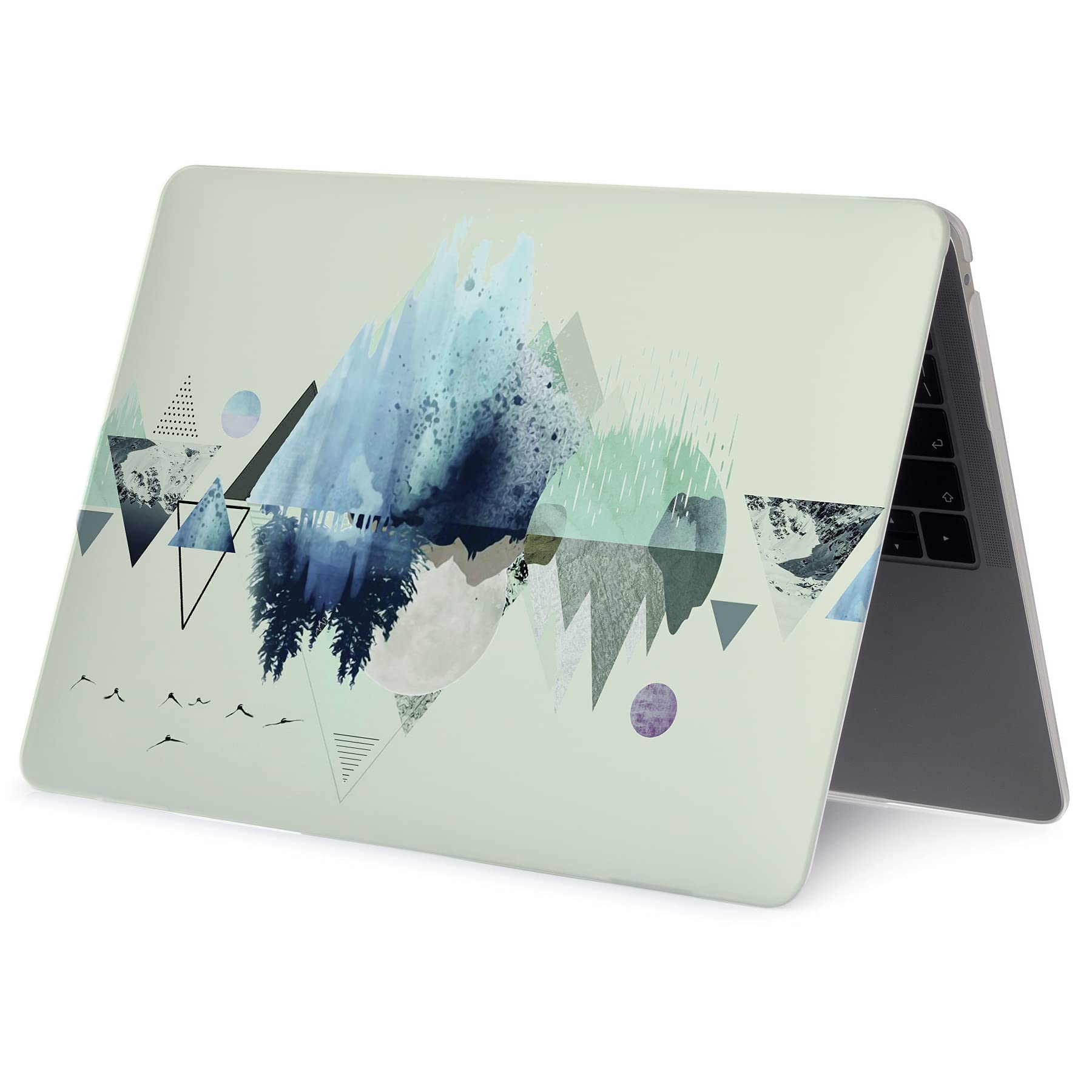 LanBaiLan Protective Case for MacBook Air 13-inch (2020 Model) - Shockproof Rubber Coated Plastic Cover with Retina Display & Touch ID Access - Perfect for Work, Travel, and School Use