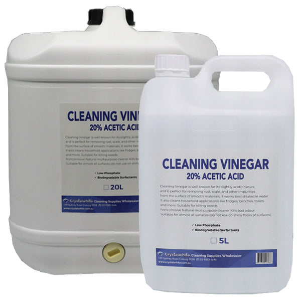 20% Acetic Acid Cleaning Vinegar - Powerful Multi-Surface Cleaner for Kitchen, Bathroom & Household Use