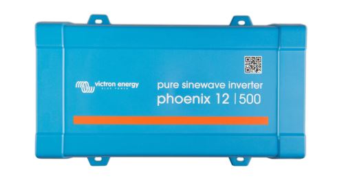Victron Energy Phoenix Inverter 12V 500W 120V Pure Sine Wave Power Inverter with VE.Direct & NEMA 5-15R Outlet - Perfect for RVs, Boats, and Off-Grid Solar Systems
