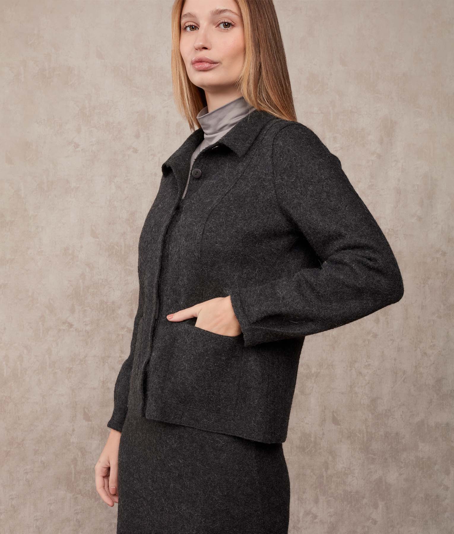 Stylish Black & White Cardigan with Pockets - Women's Casual Knit Sweater for Office, Travel & Everyday Wear