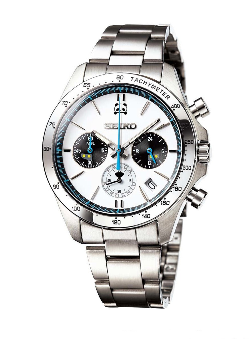 Seiko × JR West 5th Anniversary Limited Edition Panda Kuroshio Chronograph Watch - Japanese Made Automatic Timepiece for Men, Collectors & Train Enthusiasts | Perfect for Special Occasions, Gifts & Luxury Watch Collections