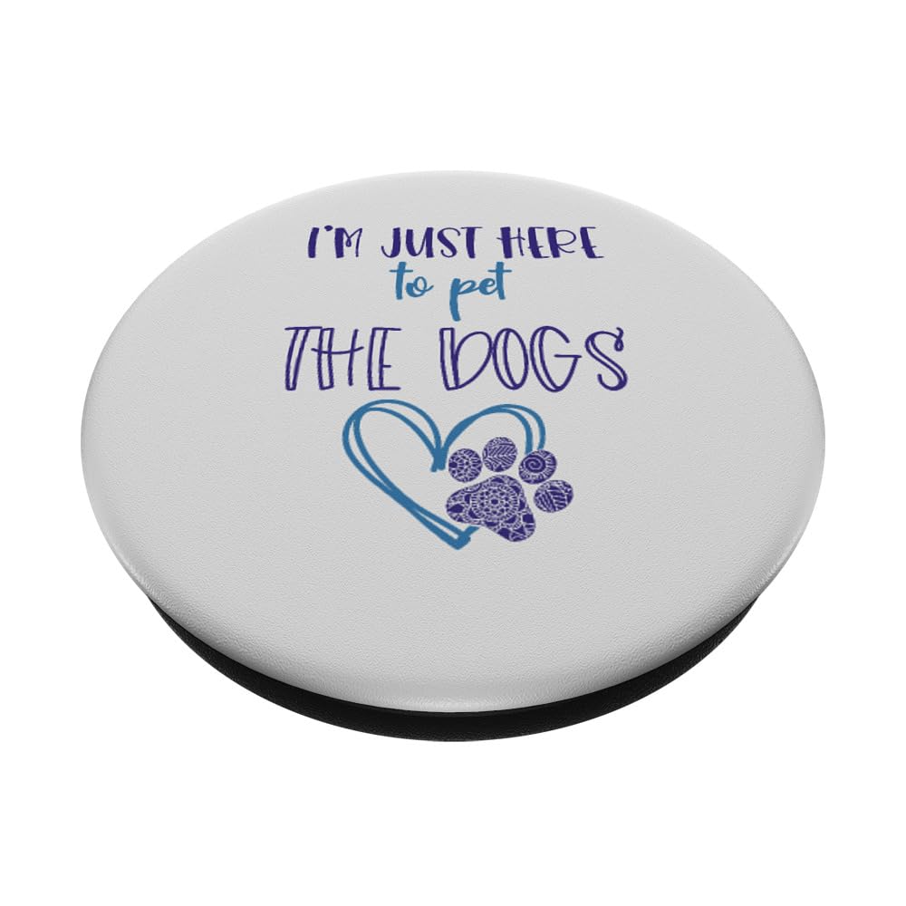 Funny Dog Lover PopSockets for Women - Adhesive PopGrip Phone Grip & Stand | Perfect Gift for Dog Lovers, Girls Who Love Pets, and Everyday Phone Use