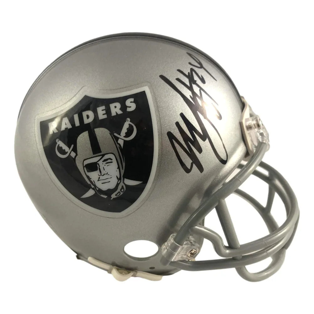 Marshawn Lynch Autographed Las Vegas Raiders Mini Helmet with Fanatics COA - Perfect for NFL Collectors and Raiders Fans Display