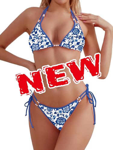 Blue White Floral