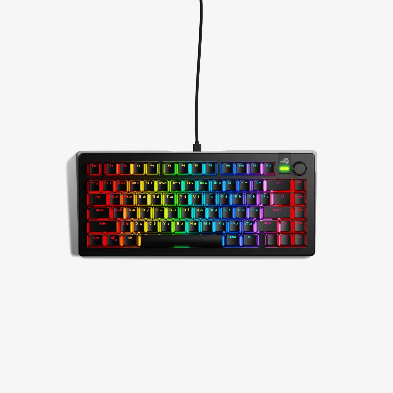 GMMK 3 Prebuilt Mechanical Gaming Keyboard - 96% Compact Layout, Hot-Swappable Switches, RGB Backlit - Perfect for PC Gaming, Office Work & Typing Enthusiasts