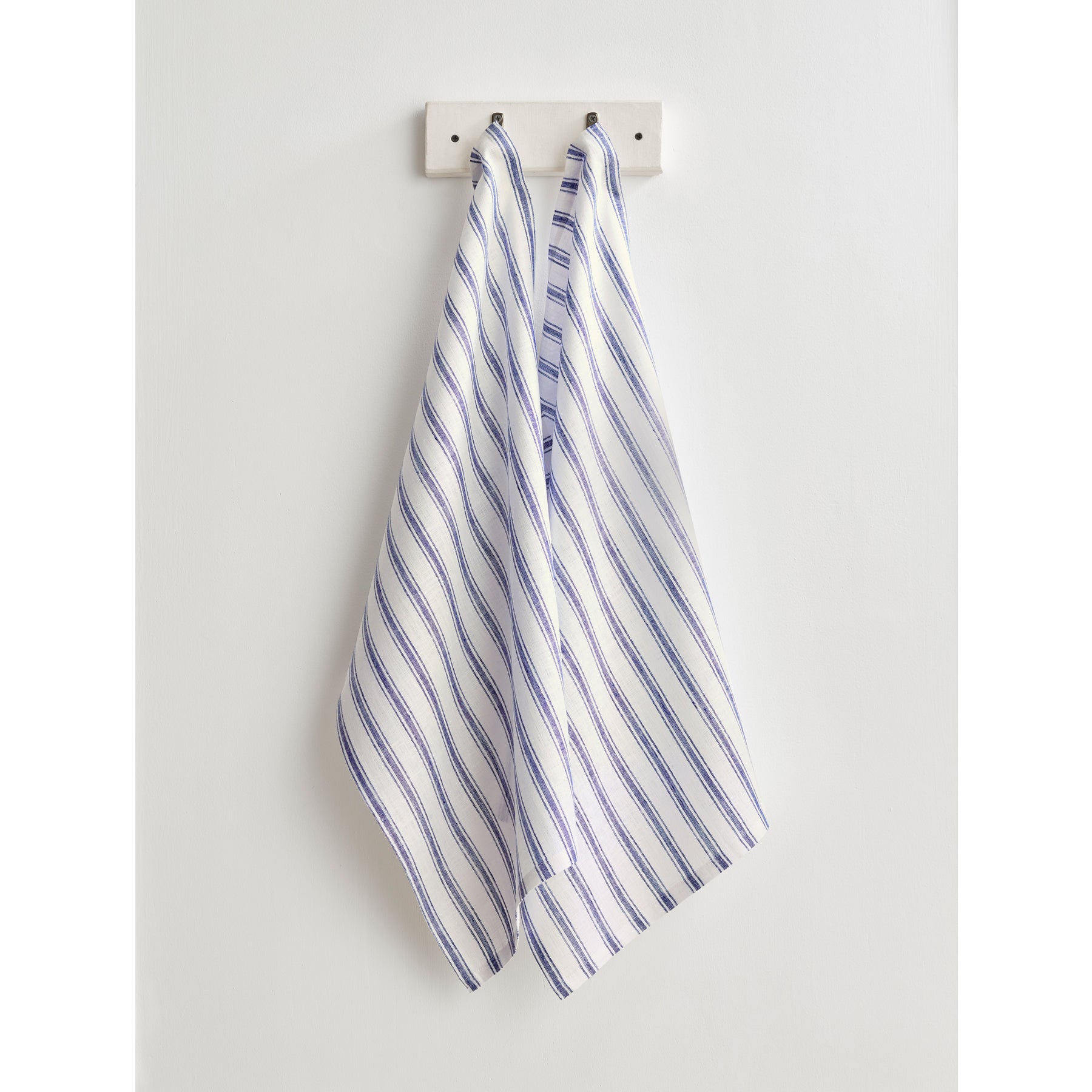 Premium Capri Ticking Stripe Kitchen Towels Set of 2 - Absorbent & Durable Cotton Dish Towels for Drying Dishes, Cleaning Countertops & Kitchen Decor