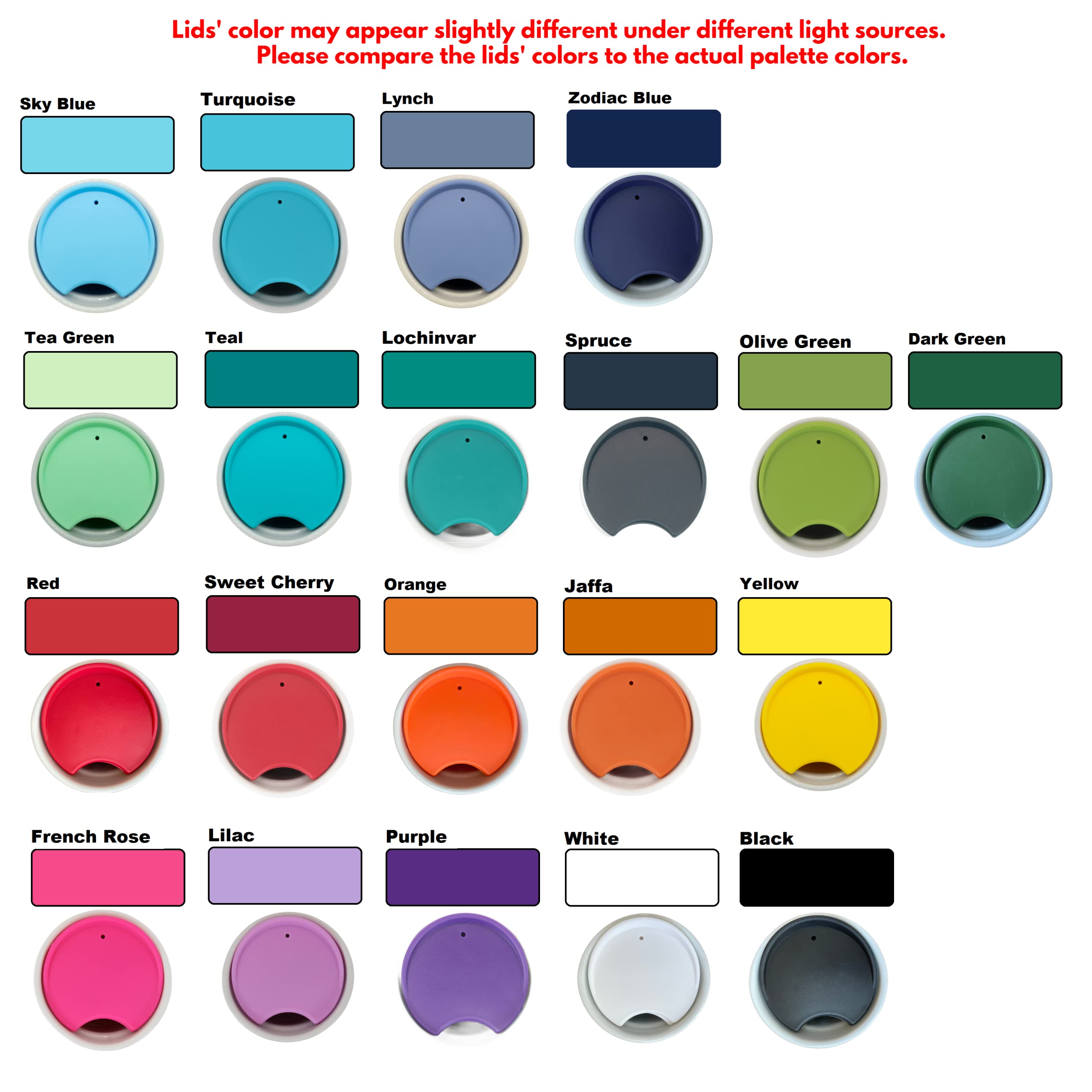 Starbucks Travel Mug Replacement Lid - Compatible with 10oz, 12oz & 16oz Ceramic Coffee Cups | Spill-Proof Tumbler Lid for Hot/Cold Beverages | Perfect for Office, Commuting & Outdoor Activities