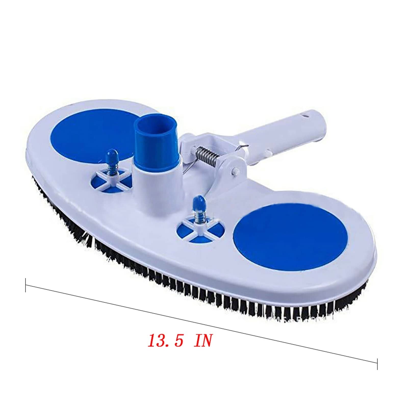 1PCS Heavy-Duty Floor Brush - Swimming Pool & Spa Cleaning Tool with Powerful Suction Vacuum Head - Ideal for Pool Tiles, Concrete Floors & Outdoor Cleaning