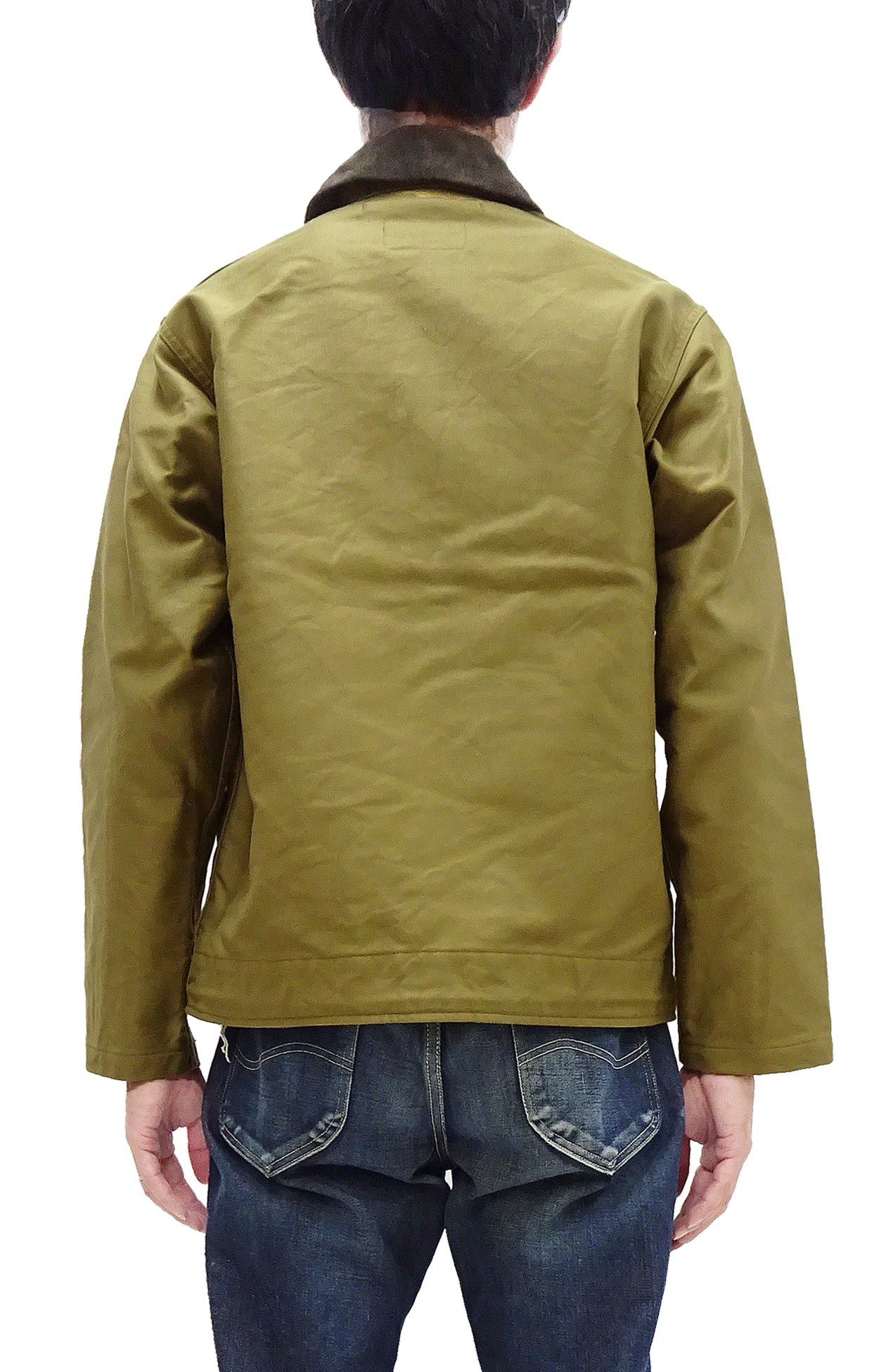 Buzz Rickson N-1 Deck Jacket Men's Lightweight US Navy Style Jacket - Khaki Unlined Outerwear for Casual Wear & Outdoor Activities BR15346